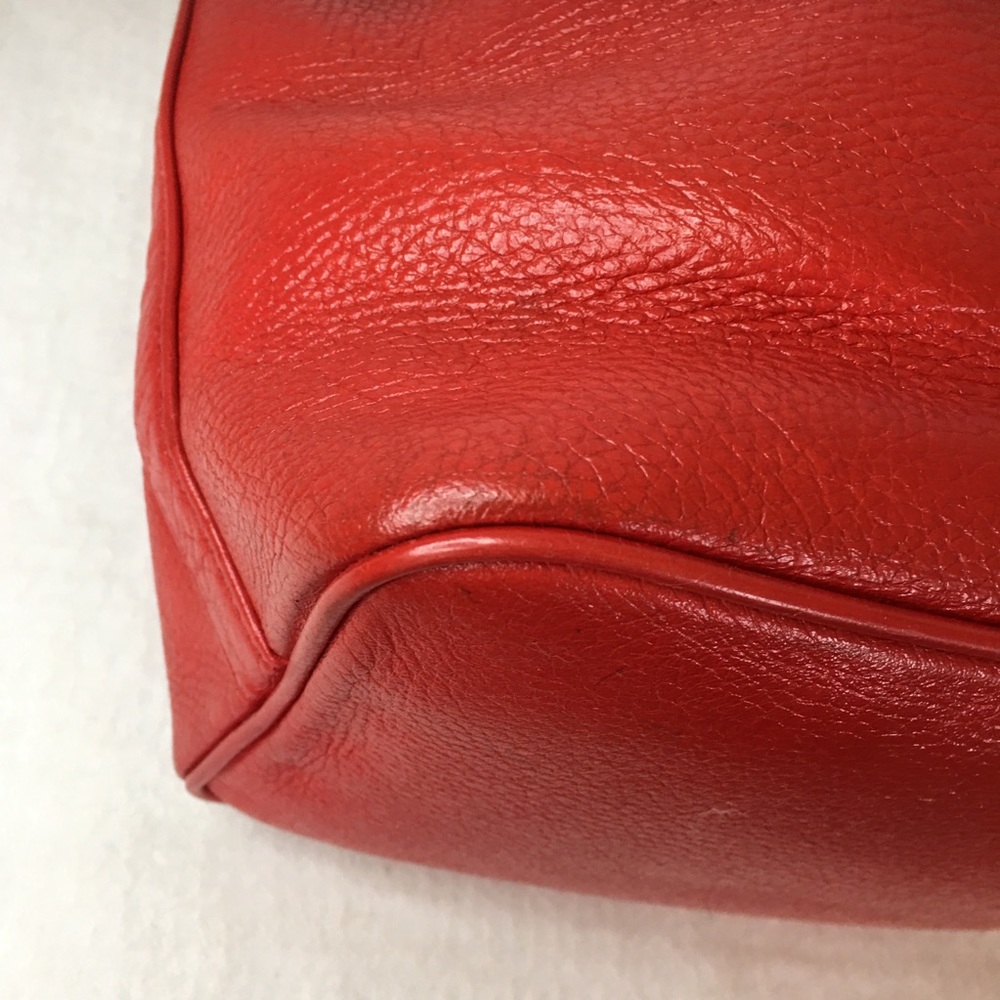 MCM Red Bucket Crossbody Bag with Wallet - Picture 12 of 15